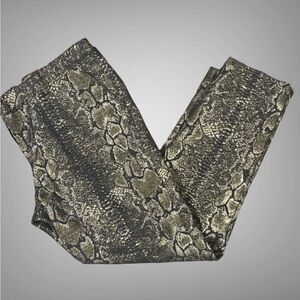 WORTHINGTON SNAKESKIN PRINT CROPPED PANTS SIZE 8